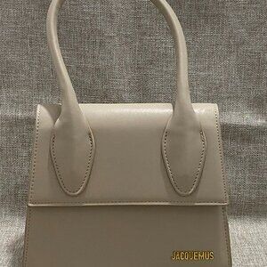 Jacquemus Light Beige Trapezoidal Tote Bag